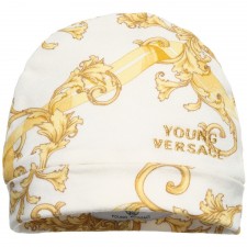 YOUNG VERSACE Dragon Print Baby Hat