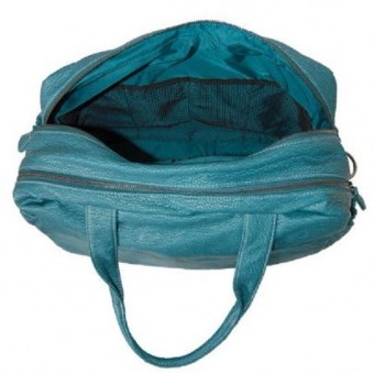 OiOi Turquoise Buffalo Carry All Diaper Bag