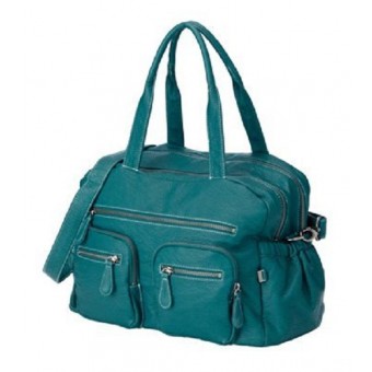 OiOi Turquoise Buffalo Carry All Diaper Bag