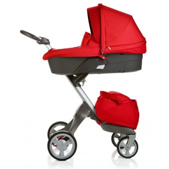 Stokke XPLORY Stroller - Red plus FREE CARRY COT 