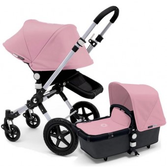 Bugaboo Cameleon 3 Stroller, Extendable Canopy (2015) Grey / Soft Pink