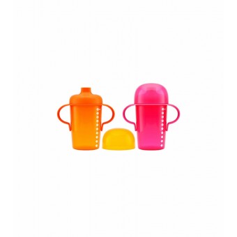 Boon Sip 10oz. Sippy Cups 2 Pack in Pin k& Orange