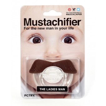 FCTRY Mustachifier The Ladies Man Mustache Pacifier 