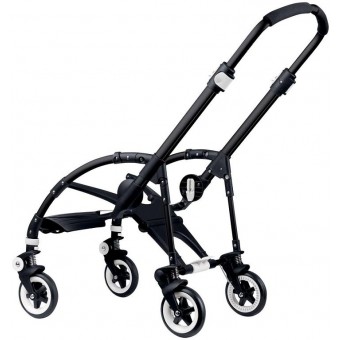 Bugaboo Bee3 Stroller, Black - Grey Melange/Soft Pink 