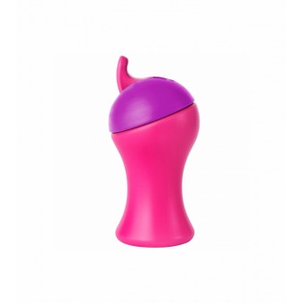 Boon SWIG Tall Flip Top Sippy Cup in Pink & Purple