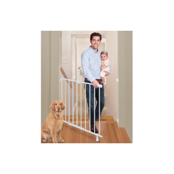 Summer Infant Top Of Stairs Simple To Secure Metal Gate (White) 
