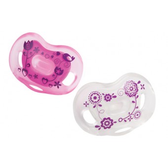 Summer Infant Bliss Orthodontic Pacifier 2-Pack 0-6M  (Pink)