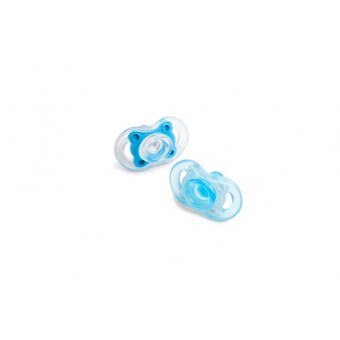 Summer Infant Bliss Natural Shape Pacifier 2-Pack 0-6M (Blue)