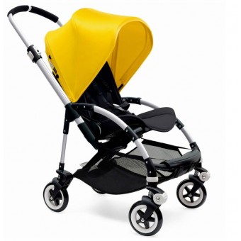 Bugaboo Bee3 Stroller, Silver - Black/Bright Yellow 
