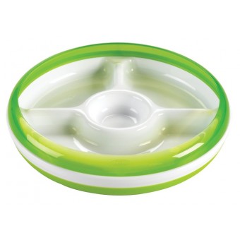OXO Tot Divided Plate in Green
