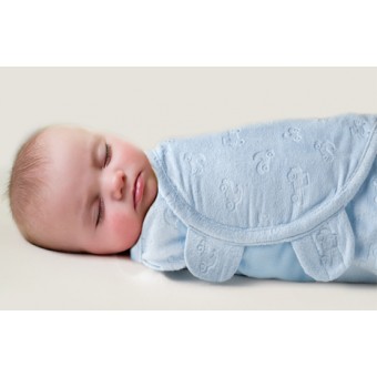 Summer Infant SwaddleMe® Original Luxe Velboa Swaddle 1-PK - Blue (SM)