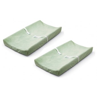 Summer Infant Ultra Plush™ Changing Pad Cover 2-Pack (Sage)
