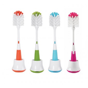 OXO Tot Bottle Brush with Nipple Cleaner & Stand 3 COLORS