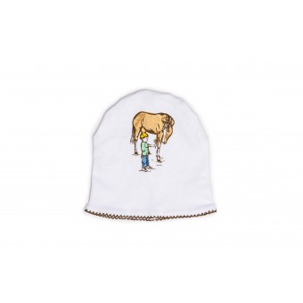 RB Royal Baby Organic Cotton Beanie Hat Super Soft Infant Cap (Horse and Me)