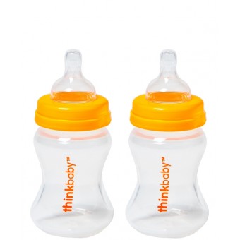 Thinkbaby 5oz Baby Bottles with Stage A nipples - Polypropylene (PP)