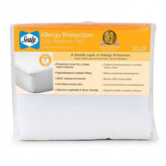  Sealy Allergy Protection Crib Mattress Pad