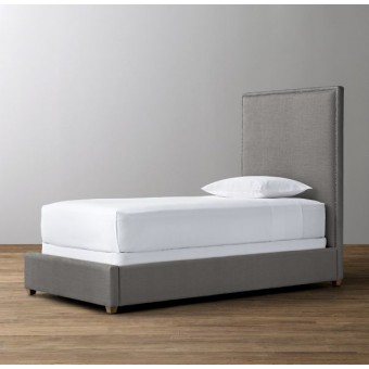 Sydney Upholstered Bed- Perennials Textured Linen Solid