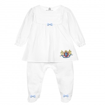 Royal Baby Collection Boys Blue Babygrow, Footie