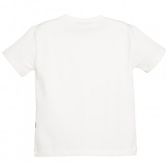 YOUNG VERSACE Boys White Cotton Jersey Logo T-Shirt