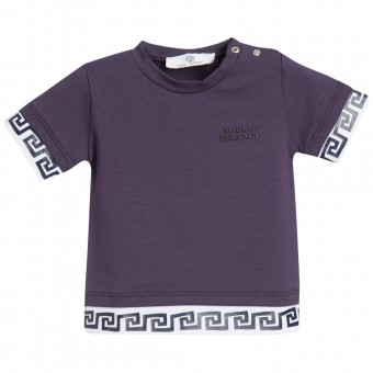 YOUNG VERSACE Baby Boys Greek Fret T-Shirt