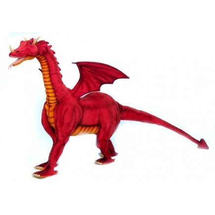 Hansa Toys Red Dragon Ride-on 46" H