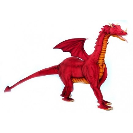 Hansa Toys Red Dragon Ride-on 46" H
