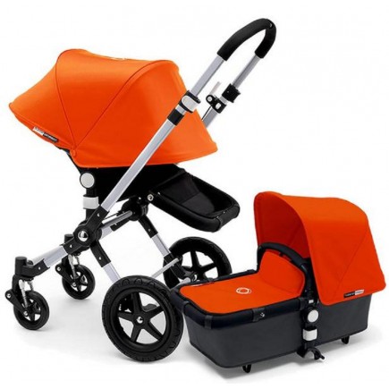 Bugaboo Cameleon 3 Stroller, Extendable Canopy (2015) Grey / Orange