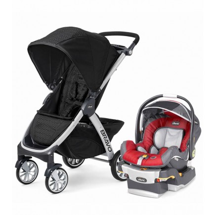 Chicco Bravo & Keyfit Trio Travel System in Ombra/Snap Dragon