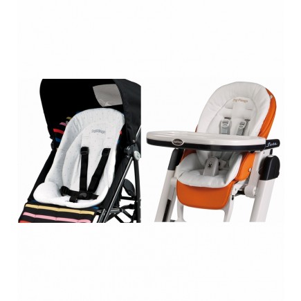 Peg Perego Comfort Cushion for Strollers & High Chairs in White