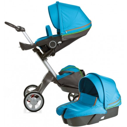 Stokke XPLORY Newborn Stroller in Urban Blue