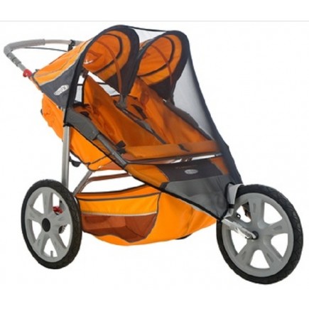 Instep Bug Screen For Double Fixed Wheel Strollers