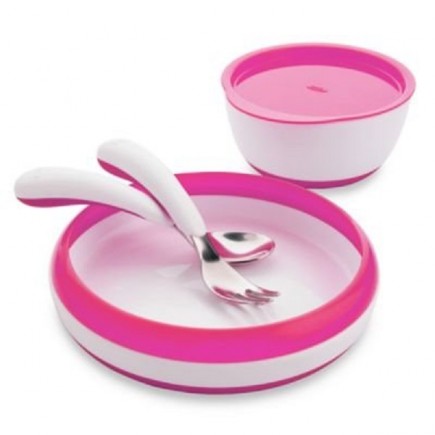 OXO Tot 4 Piece Feeding Set in Pink