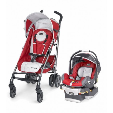Chicco Liteway Plus Travel System in Snap Dragon