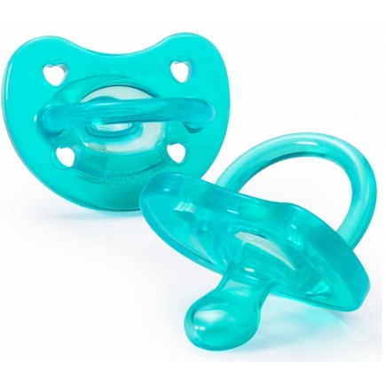 Chicco Soft Silicone Orthodontic Pacifiers - Blue - 4M+