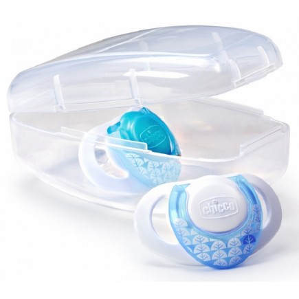 Chicco Hard Shield Orthodontic Pacifiers - Blue - 0M+