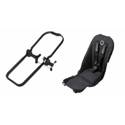  Bugaboo Donkey Duo Extension Set in All Black 