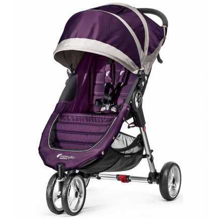 2015 Baby Jogger City Mini Single Stroller in Purple/Gray