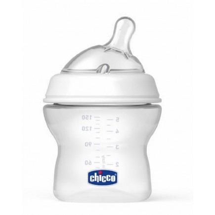 Chicco NaturalFit 5 oz Stage 1 Bottle, Newborn Flow - 0M+