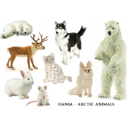 Hansa Toys White Deer Baby 29.8" Tall