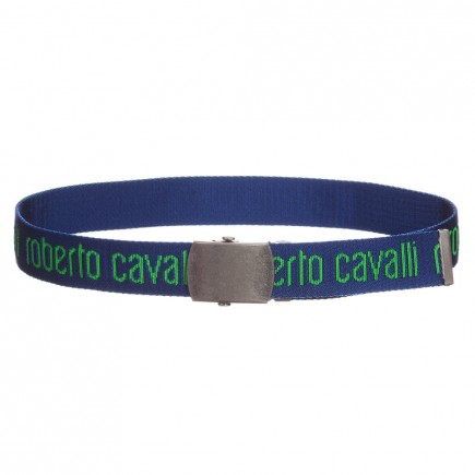 ROBERTO CAVALLI Boys Blue Logo Belt
