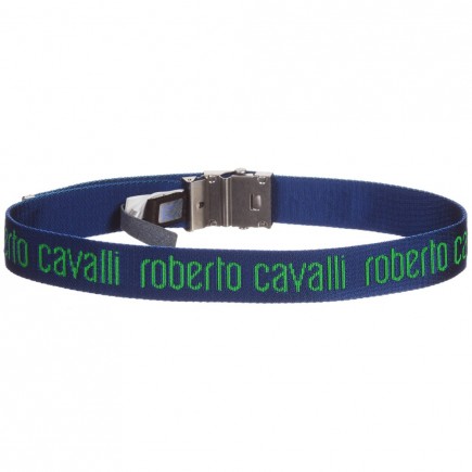ROBERTO CAVALLI Boys Blue Logo Belt