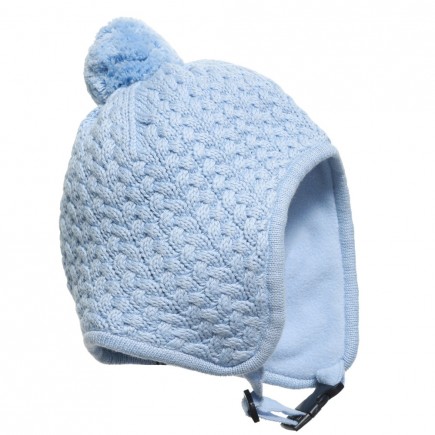 BOSS Baby Boys Blue Knitted Hat with Fleece