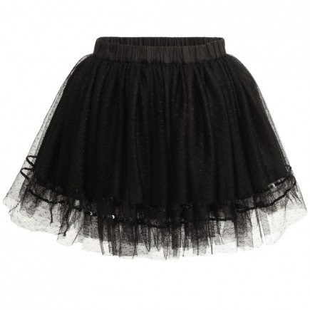 BOSS Black Tulle Skirt with Sequins