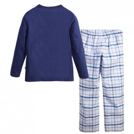 BOSS Boys Blue Cotton Pyjama Gift Set