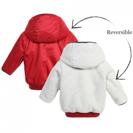 BOSS Baby Boys Red Reversible Windbreaker Jacket