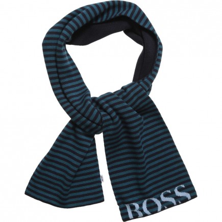 BOSS Boys Knit Logo Scarf (122cm)