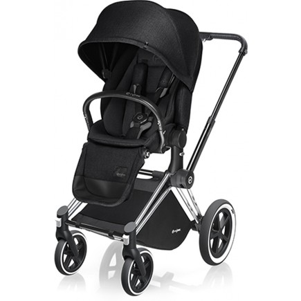 Cybex Priam Pushchair with Carrycot - Black Chassis + Stardust Black