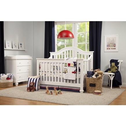 Clover 4-in-1 Convertible Crib with Toddler Bed Conversion Kit