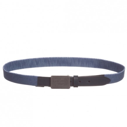DOLCE & GABBANA Unisex Blue Elasticated Belt