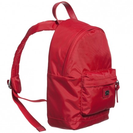 DOLCE & GABBANA Red Canvas Backpack (32cm)